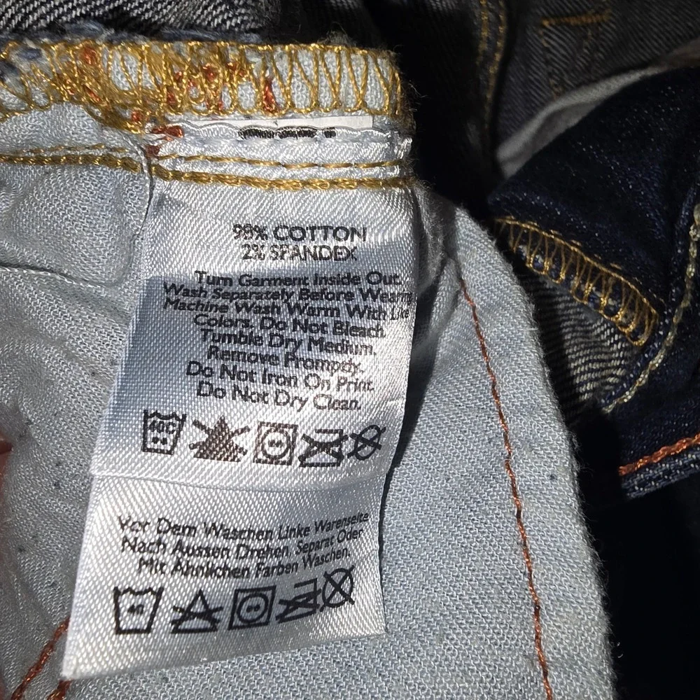 Eddie Bauer Bootcut Jeans 0 Womens Dark Wash Curvy Mid Rise Stretch 33 Inseam